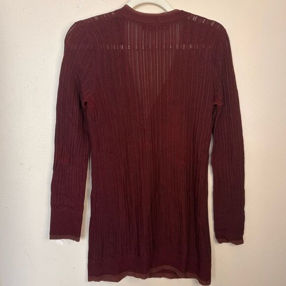 PERUVIAN CONNECTION Brandywine Knit Prima Cotton Cardigan Size S - Picture 2 of 6